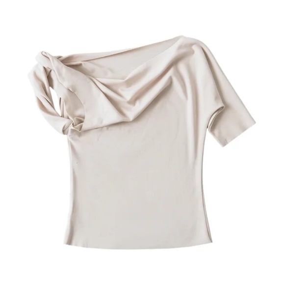 K. Jenner Knotted Sleeve Top NWT - Picture 3 of 13